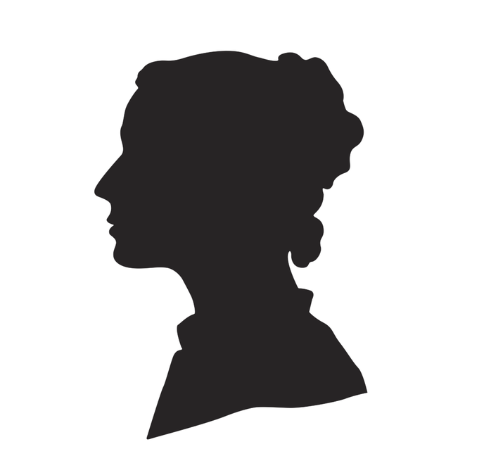 Silhouette of Fanny Hensel, Mendelssohn-Haus Leipzig